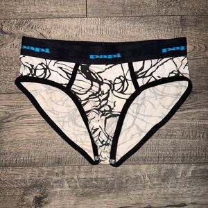 Papi Black and White Men's Briefs